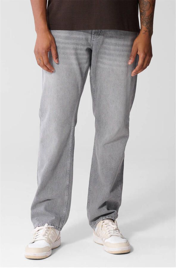 Shoeby straight leg jeans lichtgrijs