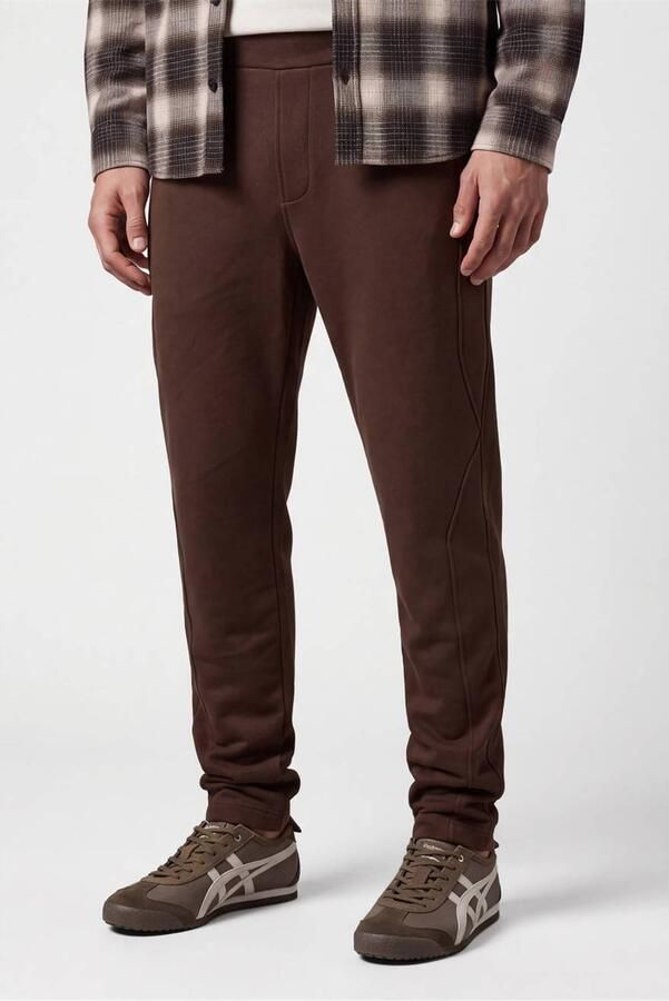 Shoeby straight leg joggingbroek bruin