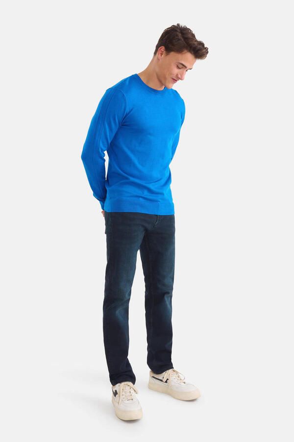 Shoeby straight leg L30 jeans blue black
