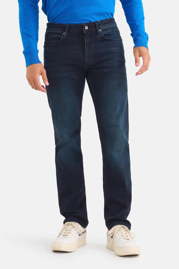 Shoeby straight leg L36 jeans Lewis blue black