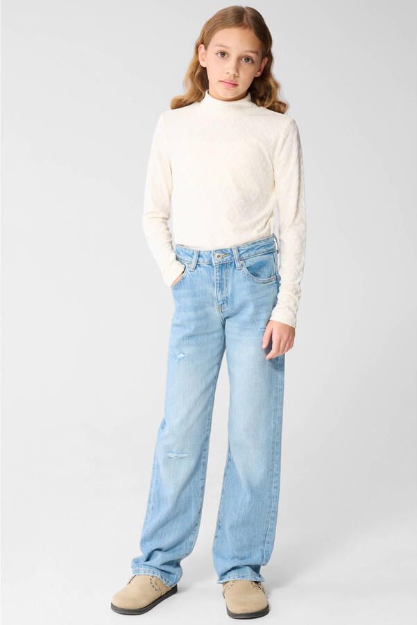 Shoeby straight regular waist regular fit jeans light blue denim - Foto 3
