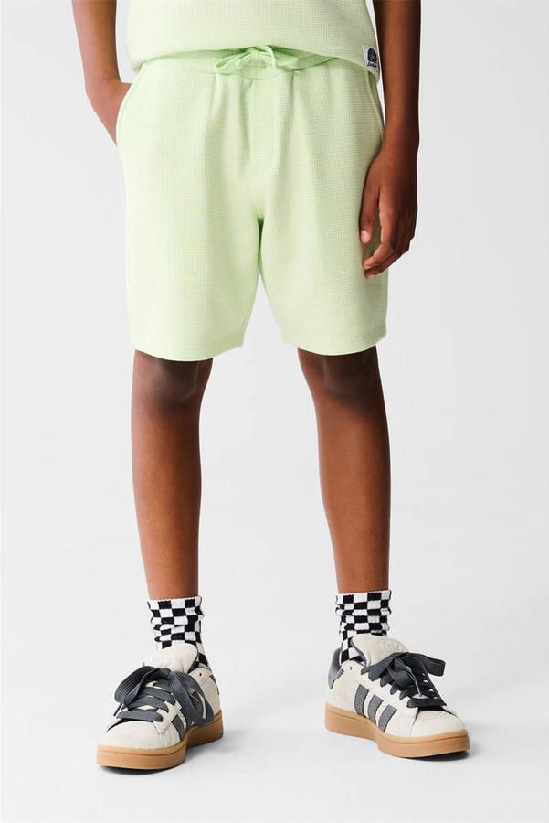 Shoeby straight sweatshort lichtgroen - Foto 1