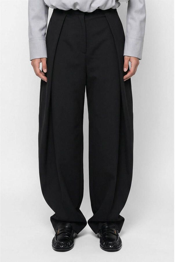 Shoeby Studio barrel fit pantalon zwart