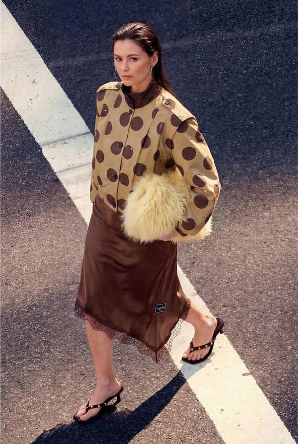 Shoeby Studio midi rok bruin - Foto 2