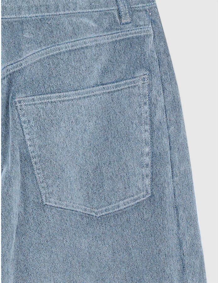 Shoeby Studio velvet barrel fit jeans grijs - Foto 2