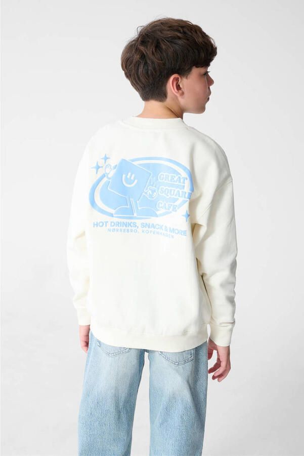Shoeby sweat sweater met backprint ecru - Foto 3