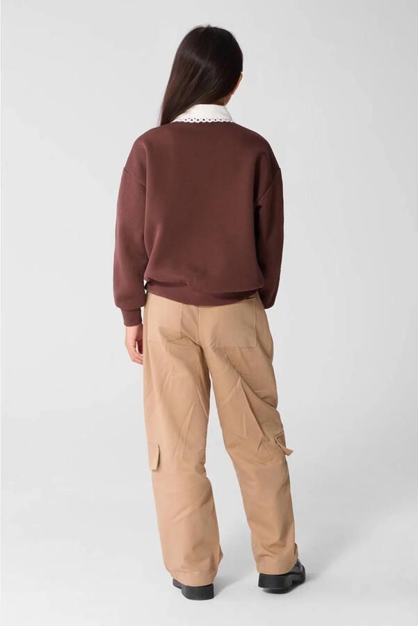 Shoeby sweater bruin wit - Foto 2
