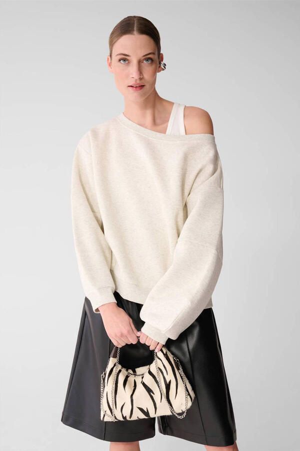 Shoeby sweater ecru melange