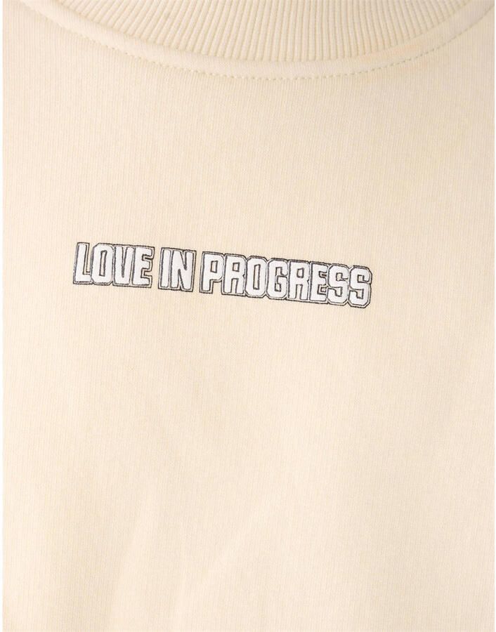 Shoeby sweater met backprint beige - Foto 2