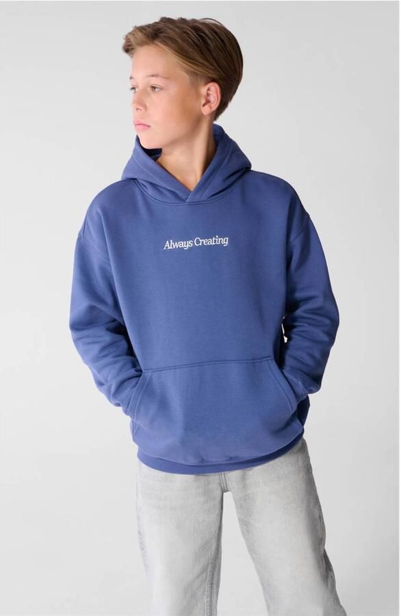 Shoeby sweater met backprint blauw