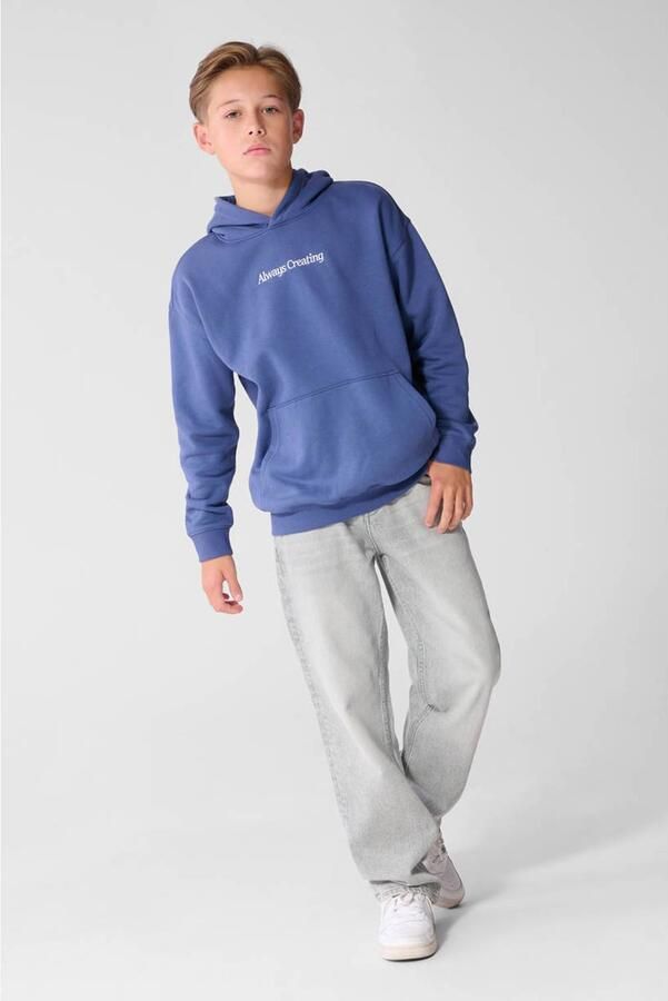 Shoeby sweater met backprint blauw - Foto 3