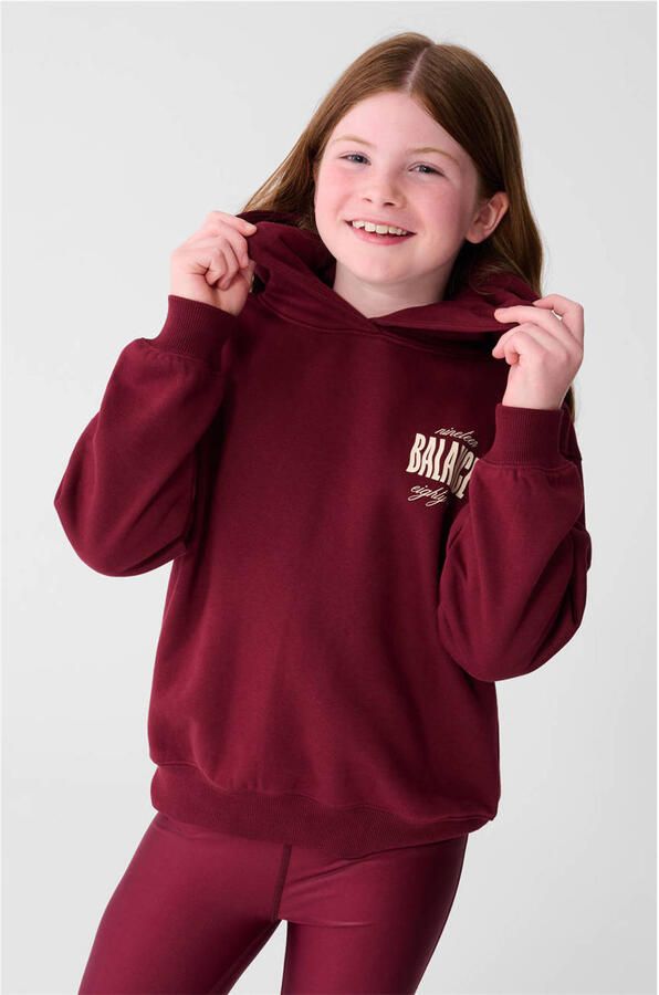 Shoeby sweater met backprint donkerrood