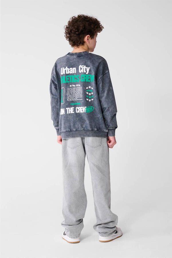 Shoeby sweater met backprint grijs - Foto 2