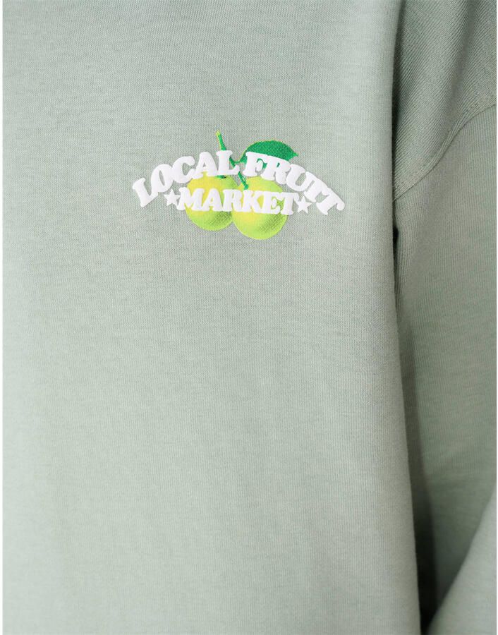 Shoeby sweater met backprint groen - Foto 2