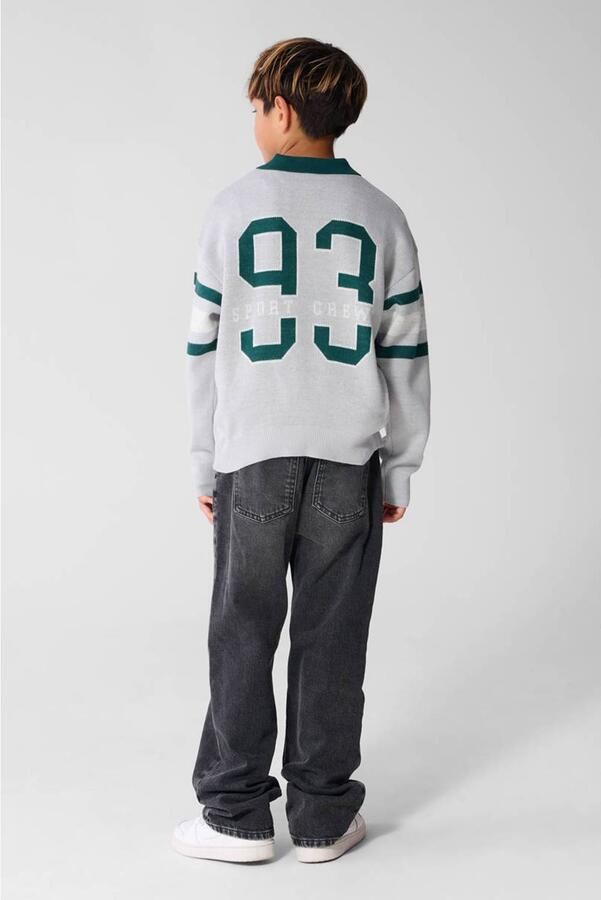Shoeby sweater met backprint lichtgrijs - Foto 2