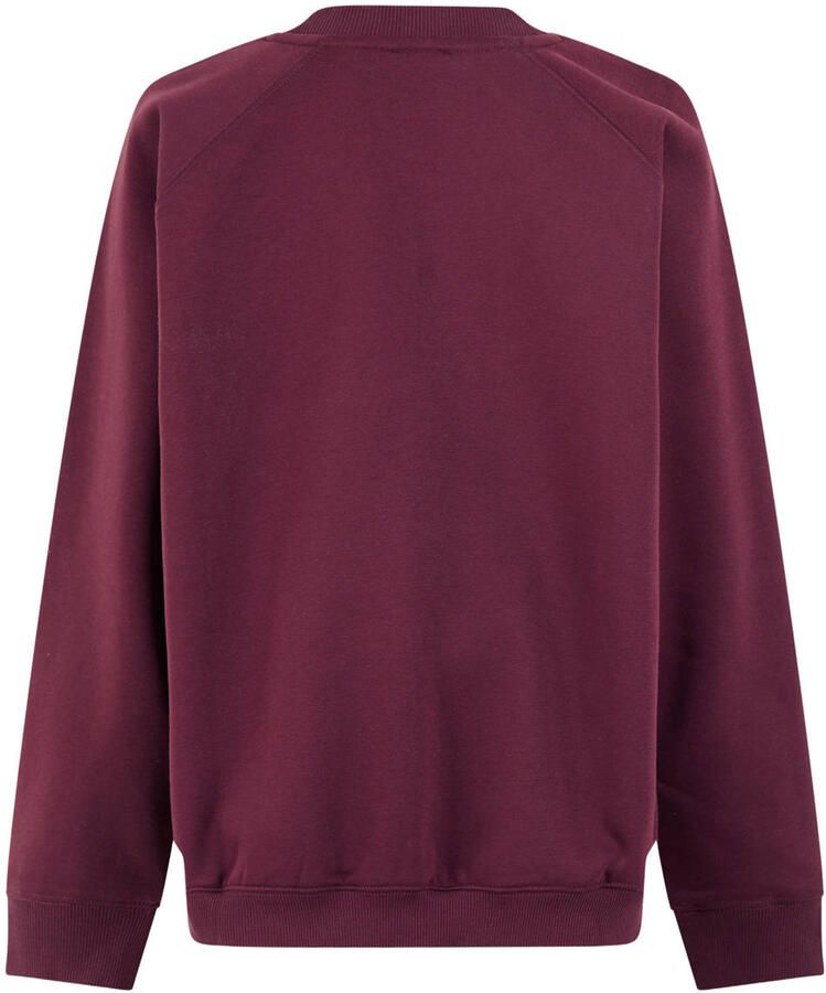 Shoeby sweater met print donkerrood - Foto 2