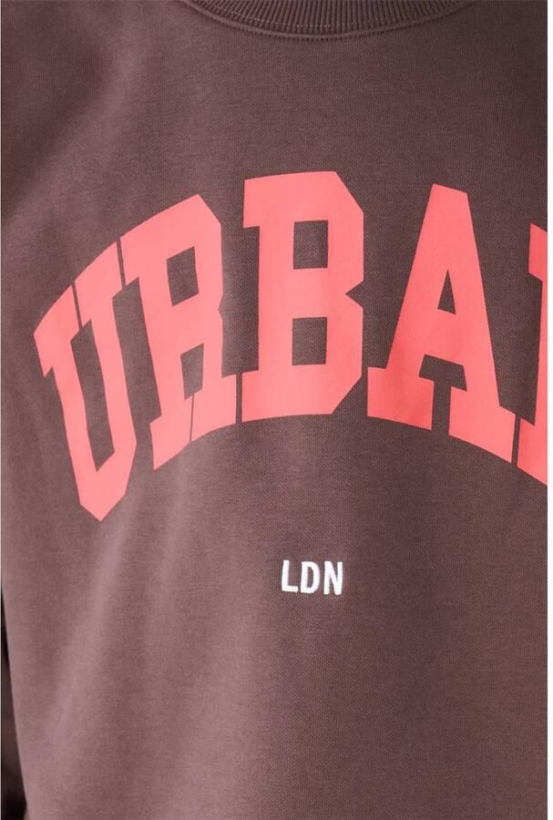 Shoeby sweater met tekst bruin Printopdruk - Foto 2
