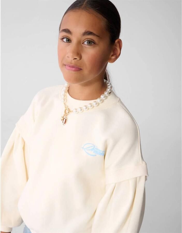 Shoeby sweater met tekst ecru