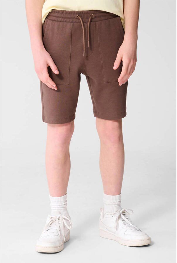Shoeby sweatshort donkerbruin