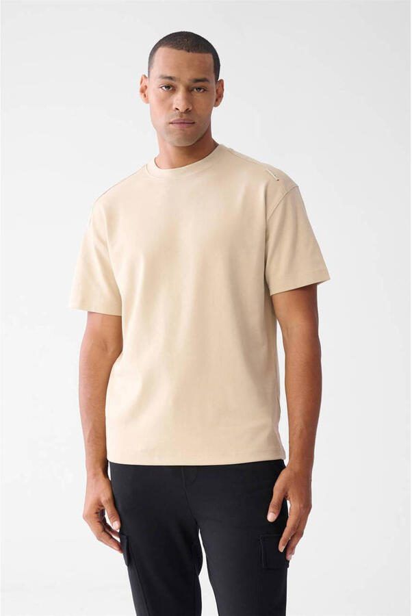 Shoeby regular T-shirt beige - Foto 3