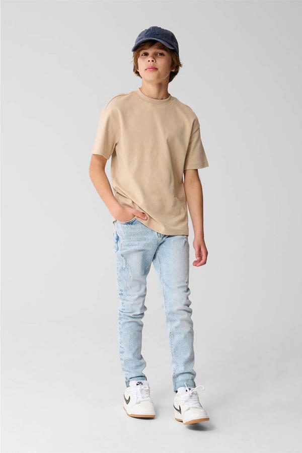 Shoeby T-shirt beige Jongens Katoen Ronde hals Effen - Foto 3
