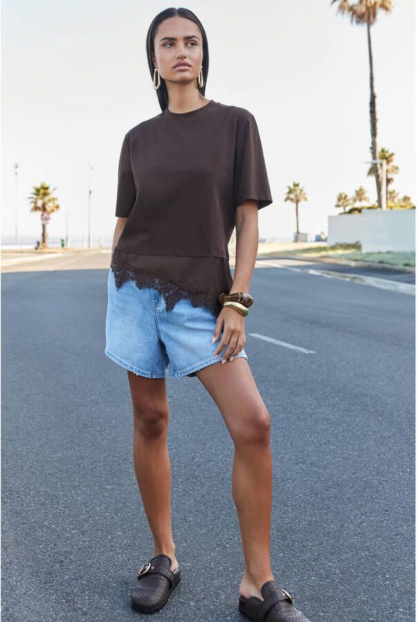 Shoeby T-shirt bruin - Foto 3