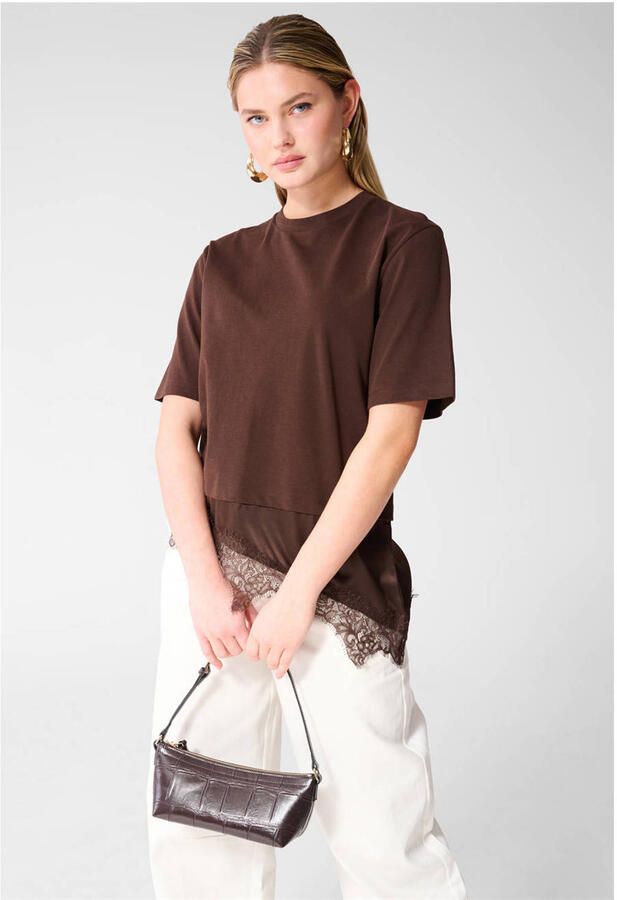 Shoeby T-shirt bruin - Foto 2