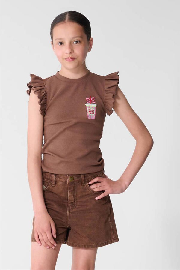 Shoeby T-shirt bruin