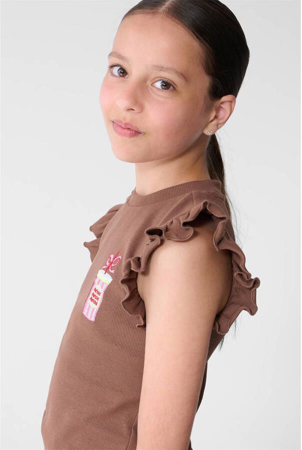 Shoeby T-shirt bruin - Foto 3