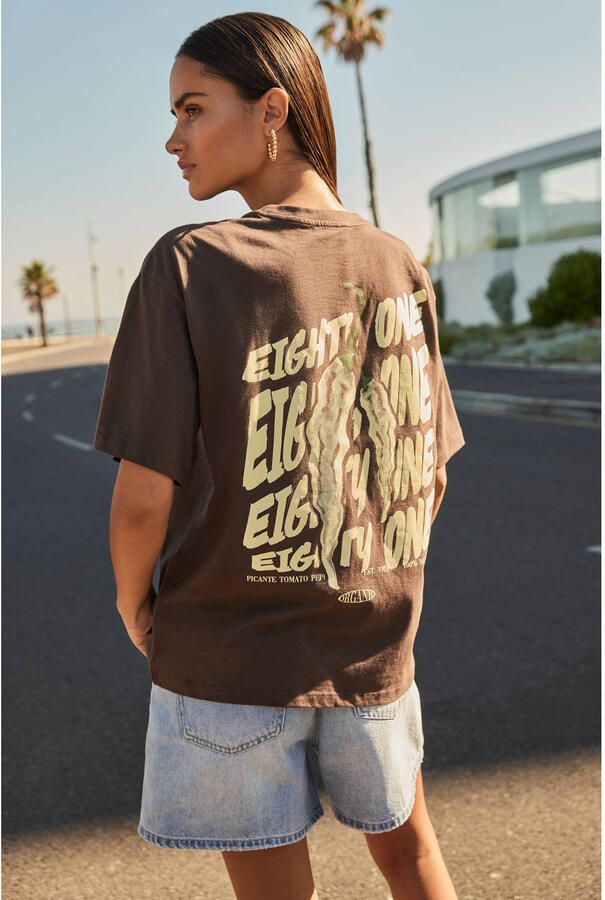 Shoeby T-shirt bruin - Foto 2