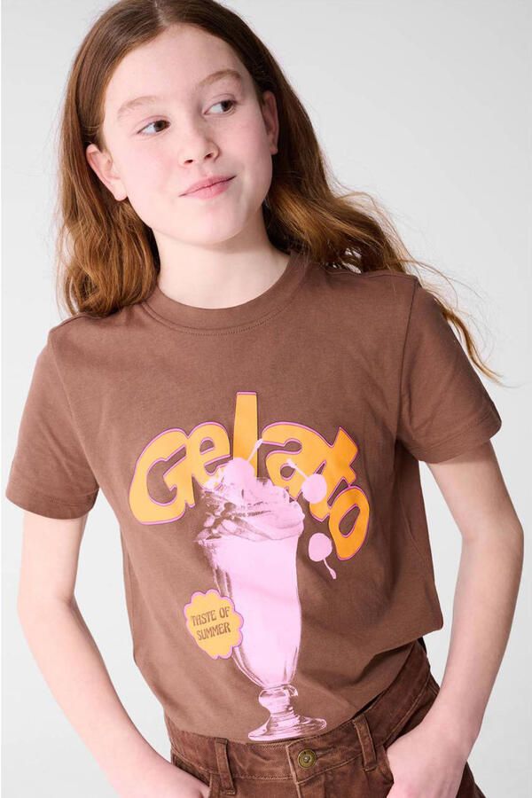 Shoeby T-shirt bruin