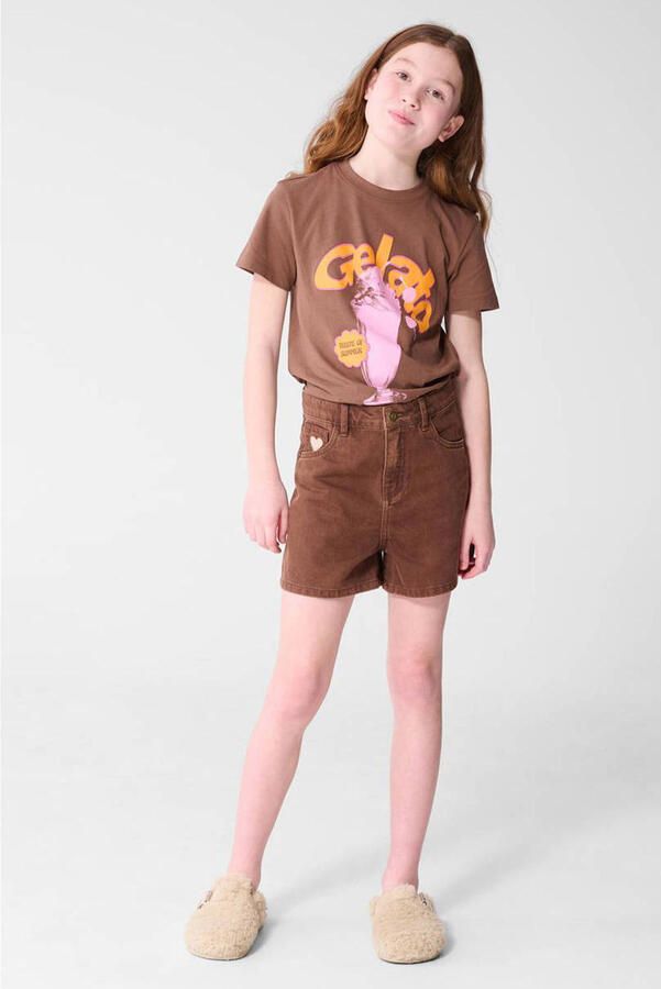 Shoeby T-shirt bruin - Foto 3