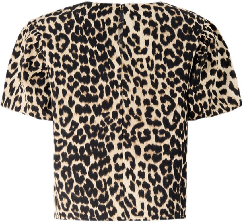 Shoeby T-shirt bruin beige zwart - Foto 2