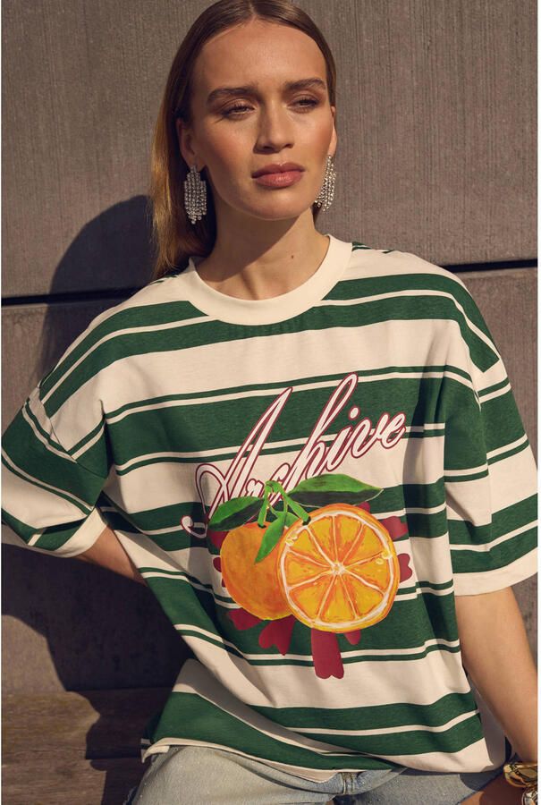 Shoeby T-shirt groen - Foto 3