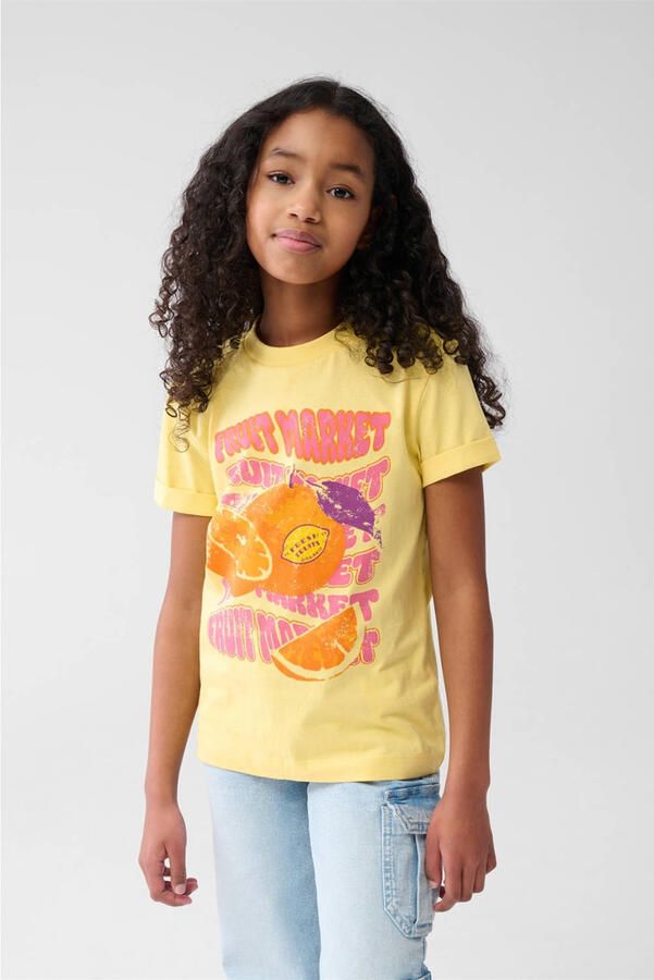 Shoeby t-shirt lichtgeel