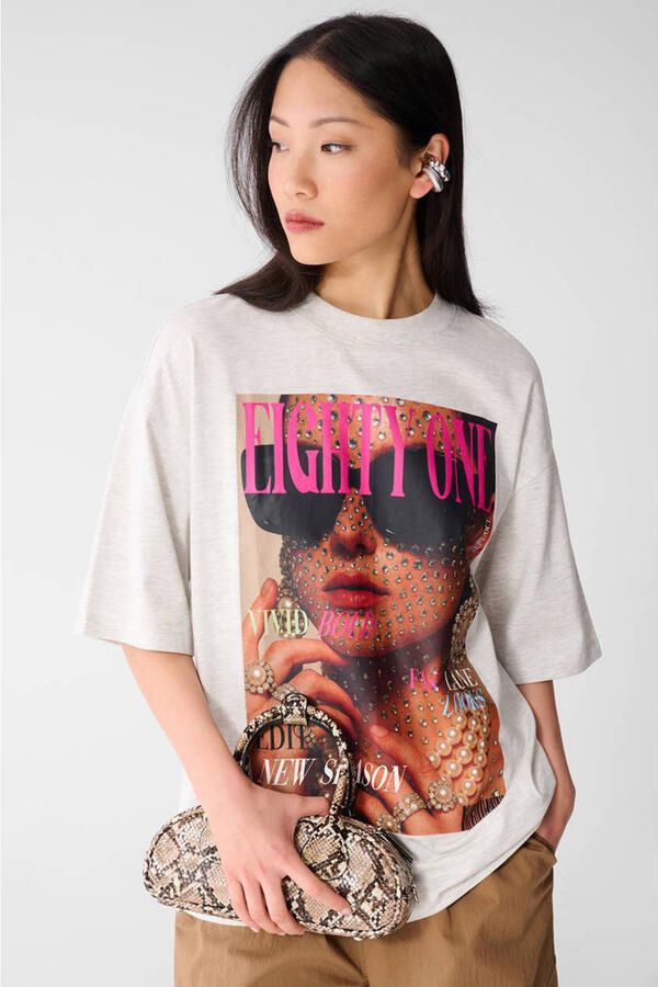 Shoeby T-shirt lichtgrijs