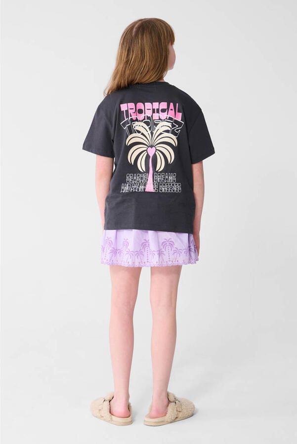Shoeby T-shirt met backprint antraciet - Foto 2