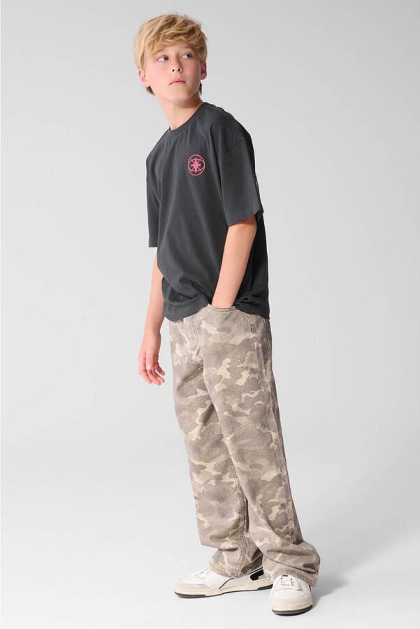 Shoeby T-shirt met backprint antraciet - Foto 3