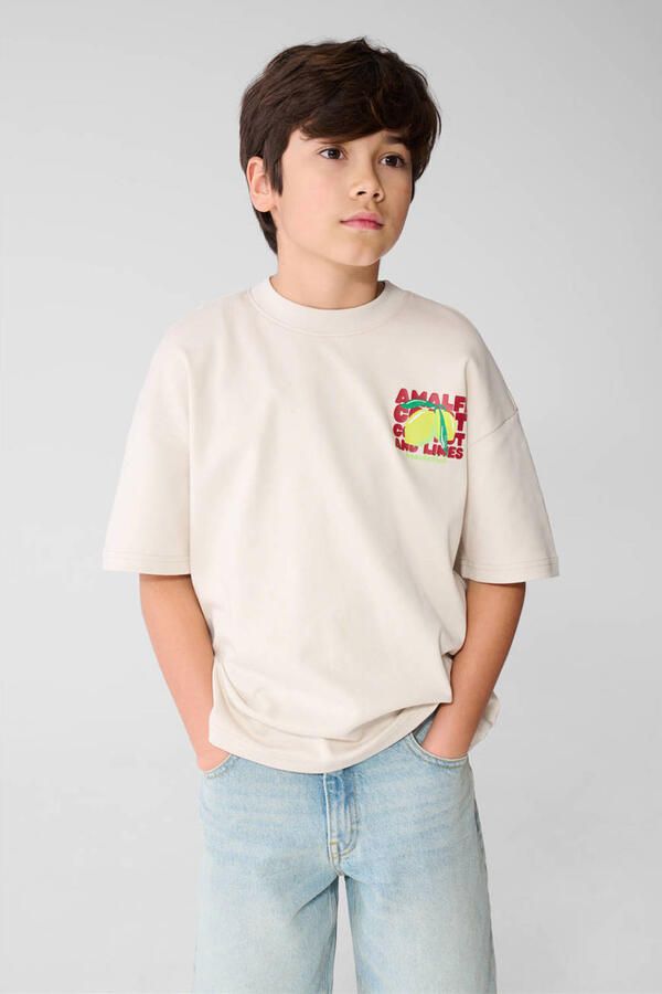 Shoeby T-shirt met backprint beige