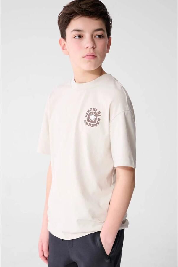 Shoeby T-shirt met backprint beige