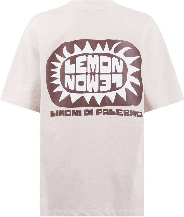 Shoeby T-shirt met backprint beige - Foto 2