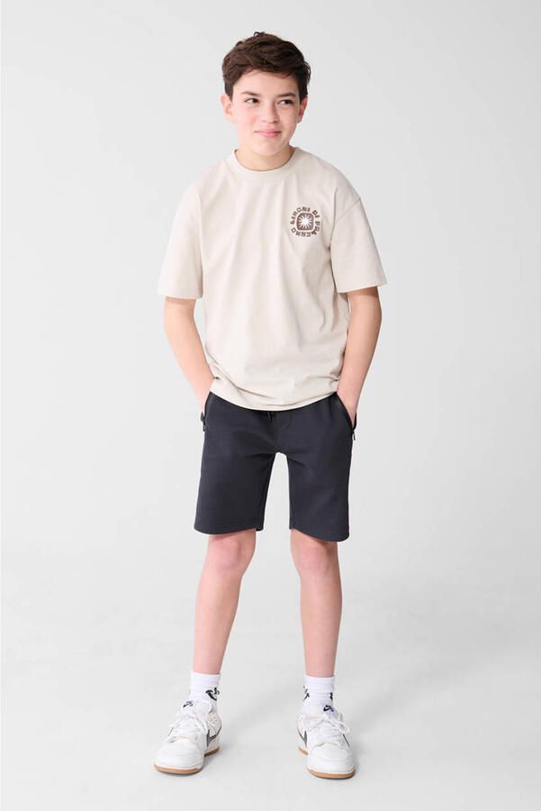 Shoeby T-shirt met backprint beige - Foto 3