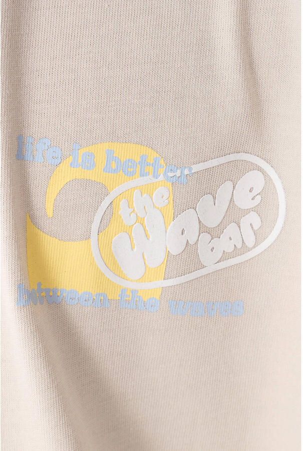 Shoeby T-shirt met backprint beige - Foto 2