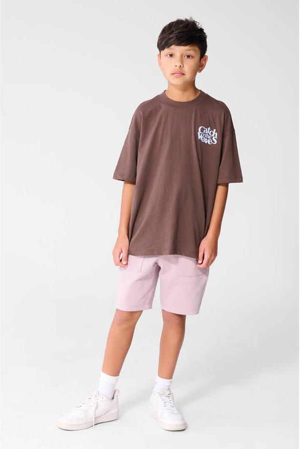 Shoeby T-shirt met backprint bruin