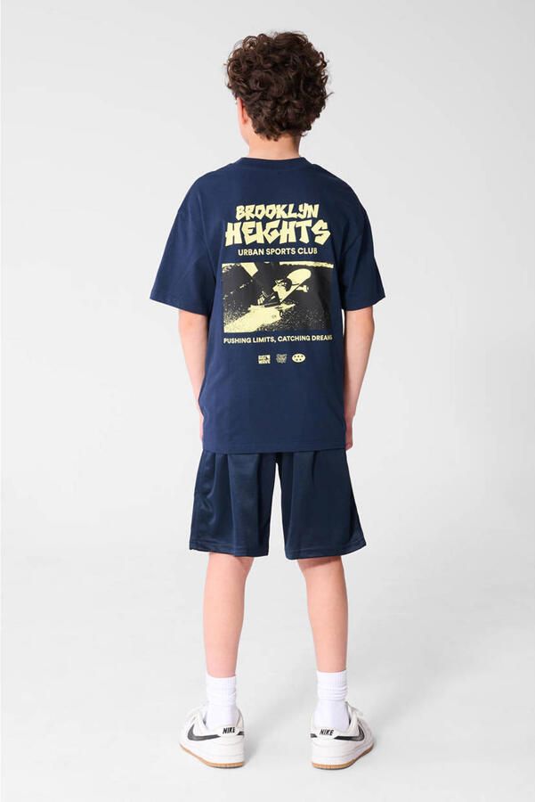 Shoeby T-shirt met backprint donkerblauw - Foto 2