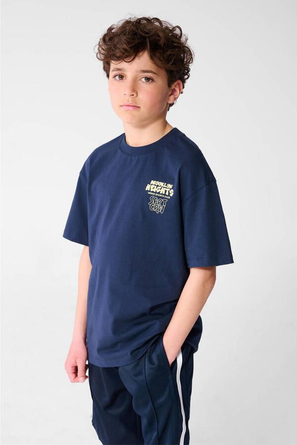 Shoeby T-shirt met backprint donkerblauw