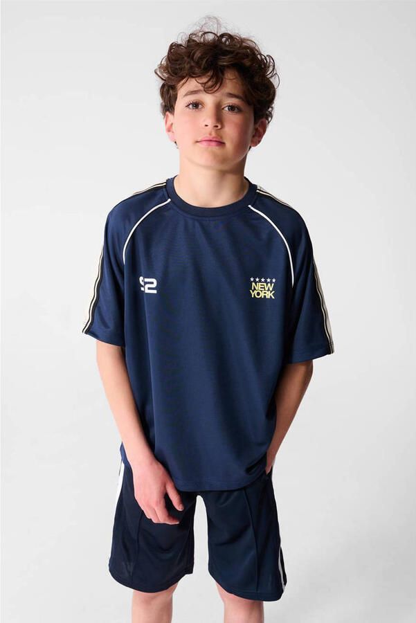 Shoeby T-shirt met backprint donkerblauw