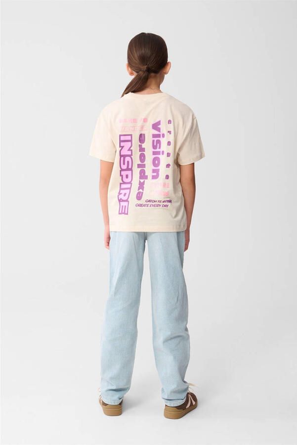 Shoeby T-shirt met backprint ecru - Foto 3