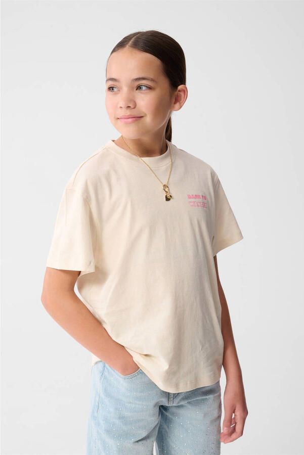 Shoeby T-shirt met backprint ecru