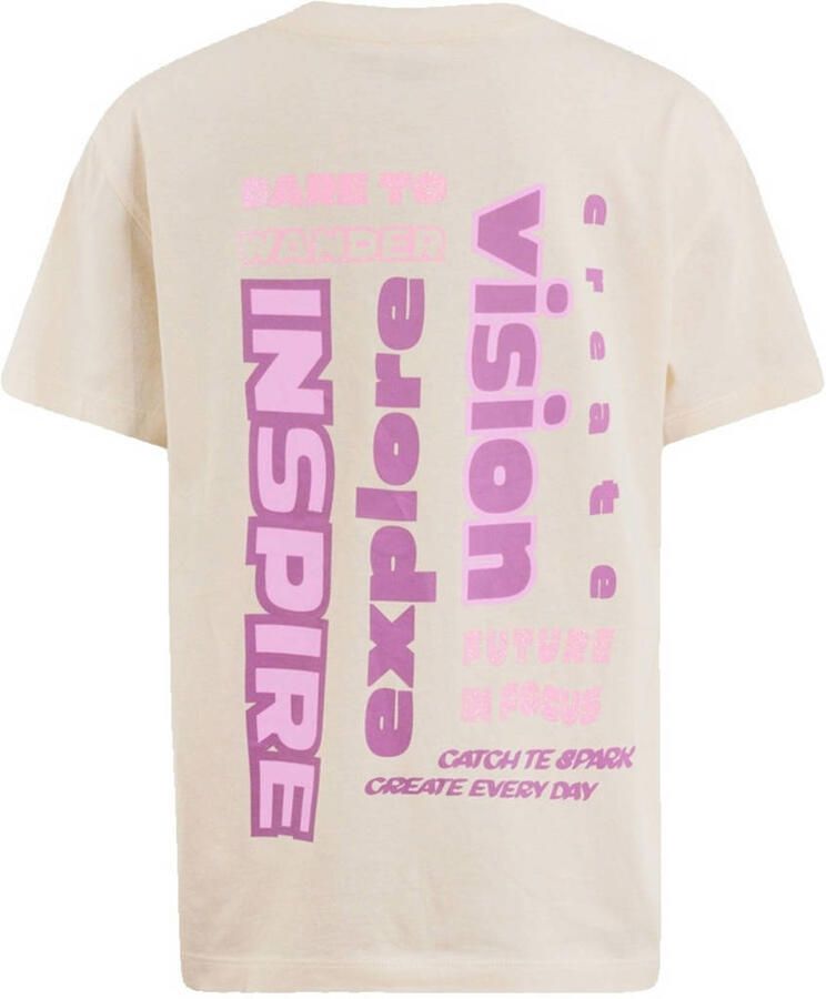 Shoeby T-shirt met backprint ecru - Foto 2
